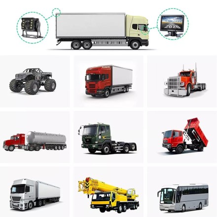 Видеорегистратор 9 дюймов с поддержкой 4 AHD-камер с разрешением экрана 1920х1080 (IPS) на скобе