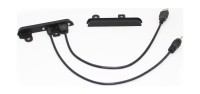 Рамка переходная 2din Toyota  Универсальная, вставки, черные + AUX и USB