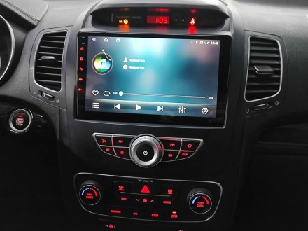 Рамка переходная в Kia Sorento (13-19) для дисплея 9 дюймов (для авто с Navi) с кнопками Тип 2