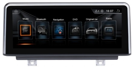 Штатная магнитола c большим 8,8 дюймов FullHD IPS экраном и c SIM 4G для BMW 2-серия (F22) 2017+ EVO