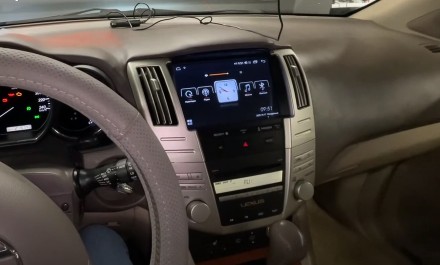 Рамка переходная в Toyota Harrier, Lexus RX (03-09) для дисплея 9 дюймов в верхнюю часть