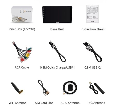 Автомагнитола для Mazda CX-7 (07-12) Ownice OL с поддержкой кругового обзора с SIM 4G + HI-FI с DSP, Carplay