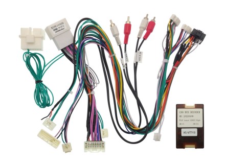 Комплект проводов для установки магнитолы в Lexus LS430 (основной, CAN, для авто с монитором)