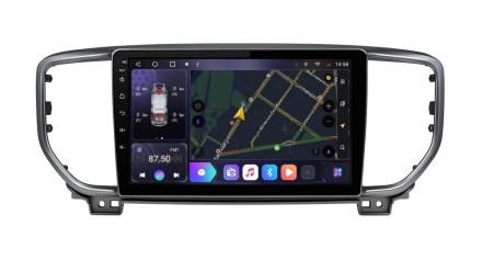 Автомагнитола для KIA Sportage (18+) Ownice OL с поддержкой кругового обзора под рамку SIM 4G + HI-FI с DSP, Carplay