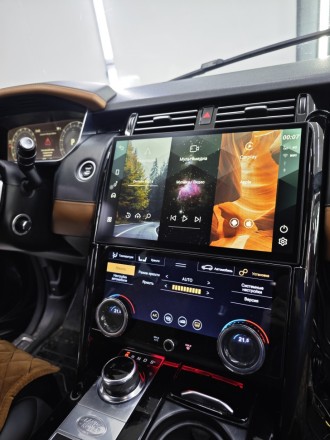 Монитор Android 13,3 дюймов для Land Rover Discovery 5 2016-2021 + сенсорный климат-контроль