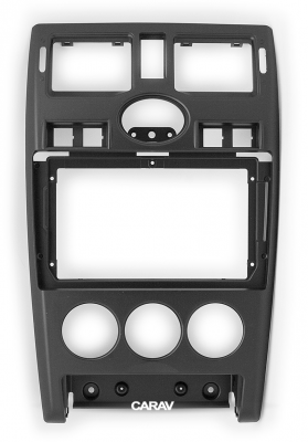 Рамка для установки в LADA Priora 2007-2014 (часы  сверху / черный) дисплея 9 дюймов