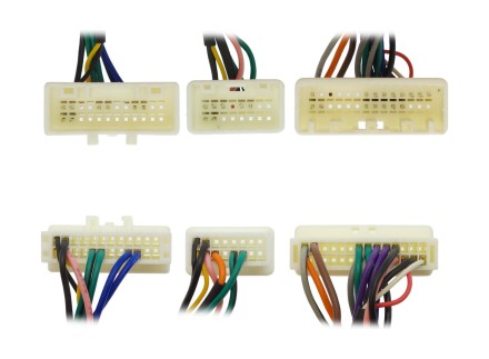 Комплект проводов для установки магнитолы в Toyota Prado, C-HR, Highlander 2019+ (с цветным монитором щитка приборов)