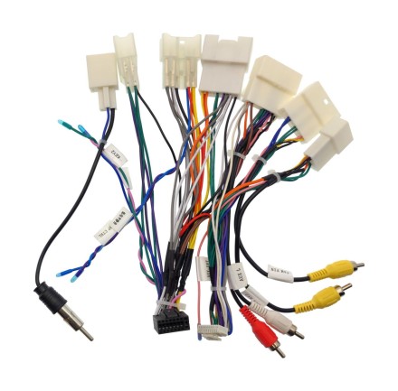 Комплект проводов для установки магнитолы в Toyota Prado, C-HR, Highlander 2019+ (с цветным монитором щитка приборов)
