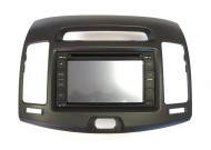 Рамка переходная 2din Hyundai Elantra (HD), Avante (HD) 2006-2010, темно-серый