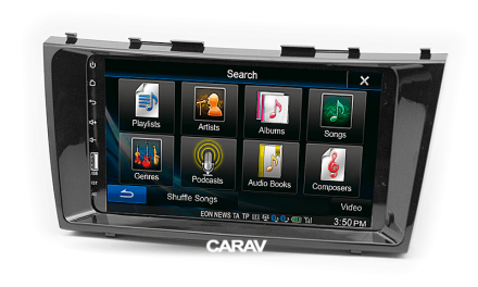 Рамка переходная TOYOTA Camry, Aurion (06-11), DAIHATSU Altis (06-11) для дисплея 9 дюймов Черная