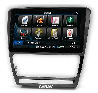 Рамка переходная SKODA Octavia (08-13) для дисплея 10 дюймов