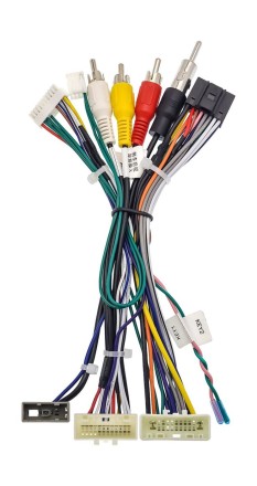 Комплект проводов для установки магнитолы в Nissan 2014+ (основной, антенна, мультируль, CAN, CAM360, 24PIN)