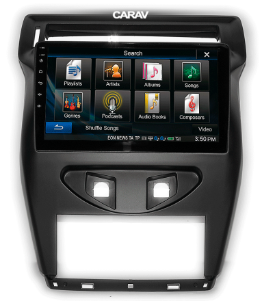 Рамка переходная в CITROEN C-Quatre 2012-2016 для дисплея 10 дюймов