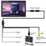 Видеорегистратор 7 дюймов с поддержкой 2 AHD-камер с разрешением экрана 1024*600 (IPS) на кронштейне (RCA)