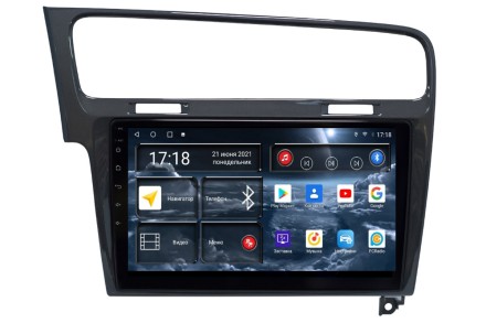 Головное устройство Volkswagen Golf 7 (2012-2017) черный глянец 10 дюймов RedPower 71006