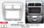 Рамка переходная в Toyota Agua, Wigo 2013+ для дисплея 9 дюймов