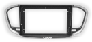 Рамка переходная Лада Веста NG (Lada Vesta) (2023+) Серебристо-Черная для дисплея 9 дюймов