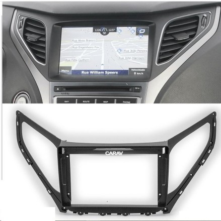 Рамка переходная в HYUNDAI Azera 2015-2017 дисплей 9 дюймов