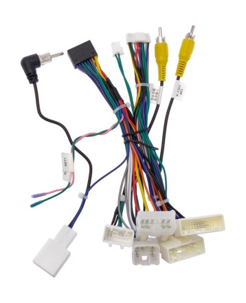 Комплект проводов для установки магнитолы в Toyota 2012 + (основной, антенна, мультируль, CAN, CAM)