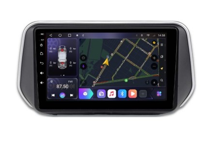 Штатное головное устройство Hyundai Santa Fe TM (18-21), Ownice OL с поддержкой кругового обзора с SIM 4G + HI-FI с DSP, Carplay