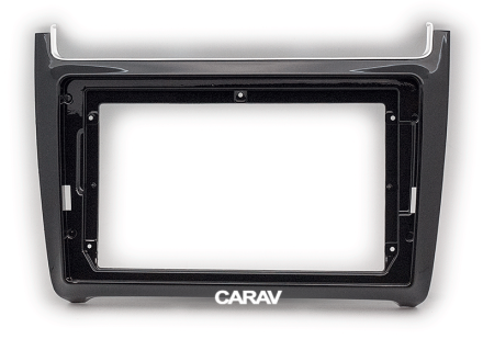 Переходная рамка для установки магнитолы VOLKSWAGEN Polo 2009-2020 (глянцевый черный цвет) 9 дюймов