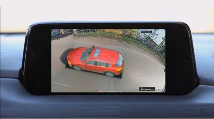 Система кругового обзора 360 градусов с функцией видеорегистратора. 4 видеокамеры