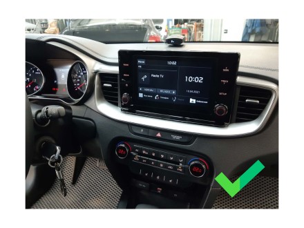 Рамка переходная Kia Ceed (2018 - 2022) для дисплея 10 дюймов, матовая Тип 2