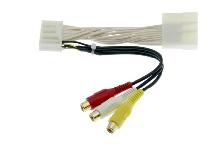 Адаптер 28pin подключения видеокамеры к заводской магнитоле Toyota (11+) с аудио входом