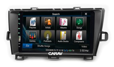 Рамка переходная для TOYOTA Prius (ZVW30/35) 2009-2016, руль справа, для дисплея 9 дюймов