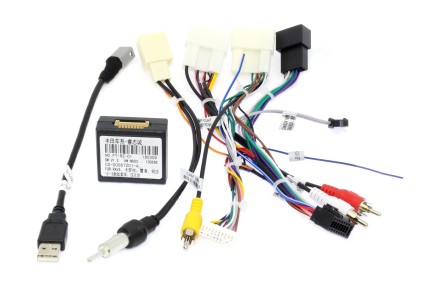 Комплект проводов для установки магнитолы в Toyota 2018+ (основной, антенна, мультируль, CAN, CAM)