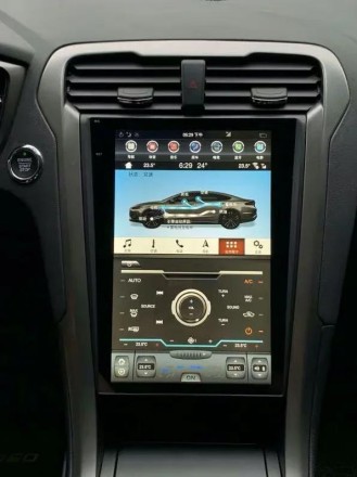 Головное устройство для Ford Mondeo 5 (2015+) Tesla-Style высокие комплектации, с поддержкой SYNC2/SYNC3, массажных кресел.