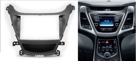 Рамка переходная в HYUNDAI Elantra (MD) 2014-2015, Avante (MD) 2013-2015 (только для а/м с рулем справа) для дисплея 9 дюймов