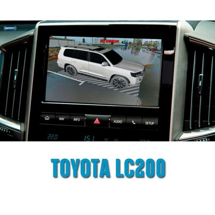 Система кругового обзора 360 градусов с функцией видеорегистратора с выводом изображения на заводское головное устройство. 4 видеокамеры