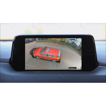 Система кругового обзора 360 градусов с функцией видеорегистратора с выводом изображения на заводское головное устройство. 4 видеокамеры