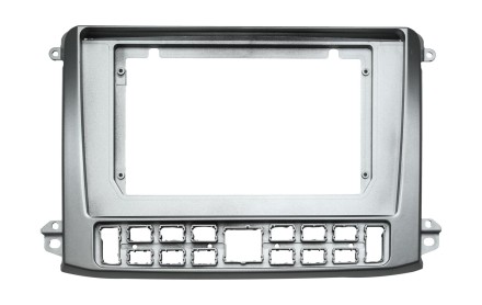 Рамка для установки в ГАЗ Газель НН (GAZ Gazelle NN) 2019+ для дисплея 10 дюймов (серебристая)
