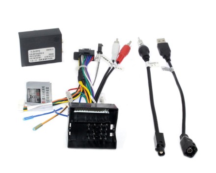 Комплект проводов для установки в VW, Skoda 2003 + (основной 40 pin, антенна, USB, CAN)