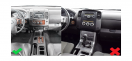 Рамка переходная в Nissan Navara (04-10) MFA для дисплея 9 дюймов