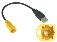 Переходник для подключения штатного USB разъема Volkswagen, Skoda (VAG 4 pin) к новой магнитоле тип2 Переходник для подключения штатного USB разъема Volkswagen, Skoda (VAG 4 pin) к новой магнитоле тип2