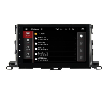 Штатное головное устройство на Андроид 5.1 для Toyota Highlander U50 (14+) 10 дюймов COMPASS KD