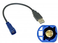 Переходник для подключения штатного USB разъема Volkswagen, Skoda (VAG 4 pin) к новой магнитоле тип3