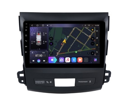 Автомагнитола для Mitsubishi Mitsubishi Outlander XL, Citroen C-Crosser, Peugeot 4007 Ownice OL с поддержкой кругового обзора с SIM 4G + HI-FI с DSP, Carplay