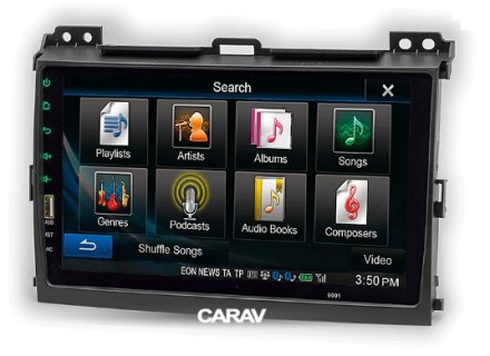 Рамка переходная TOYOTA Land Cruiser Prado (120) (02-09), LEXUS GX 470 (02-09) для дисплея 9 дюймов