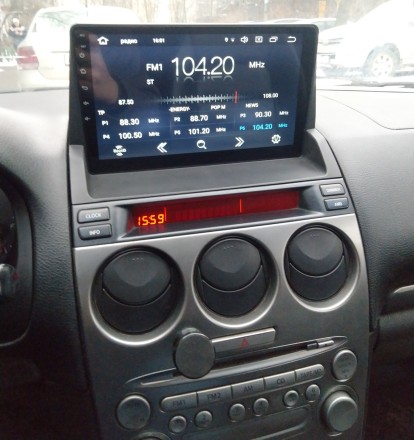 Магнитола на Андроид для Mazda 6 (2002-2007) COMPASS TSN-2K, 4G, DSP, CarPlay (вместо бардачка)