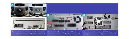 Комплект проводов для установки магнитолы в Honda CR-V 2011 - 2018 (основ., антенна, CAN, USB) RZC тип A