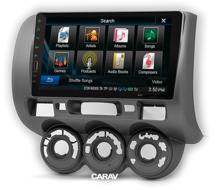 Рамка переходная HONDA Fit, Jazz (2002-2008) для дисплея 9 дюймов (руль слева, без климат-контроля)