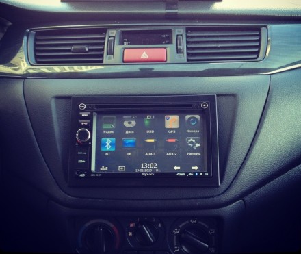 Рамка переходная 2din Mitsubishi Lancer IX (00-10) + панель для переноса кондиционера