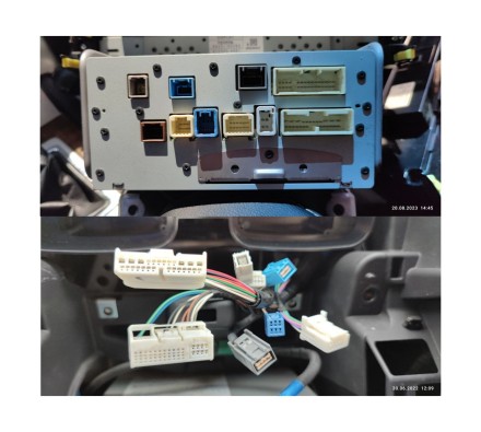 Установочный комплект Toyota Prado 150 2010-2013 (рамка титан) для комплектации с 360 для дисплея 9 дюймов