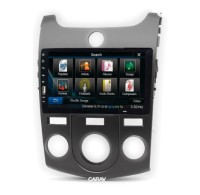 Рамка переходная KIA Cerato (TD), Forte (TD) (09-12) для дисплея 9 дюймов (кондиционер, черная) 