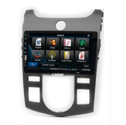 Рамка переходная KIA Cerato (TD), Forte (TD) (09-12) для дисплея 9 дюймов (климат, черная)