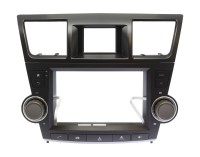 Рамка переходная TOYOTA Highlander (08-13), Kluger (08-14) для дисплея 9 дюймов с поддержкой крутилок